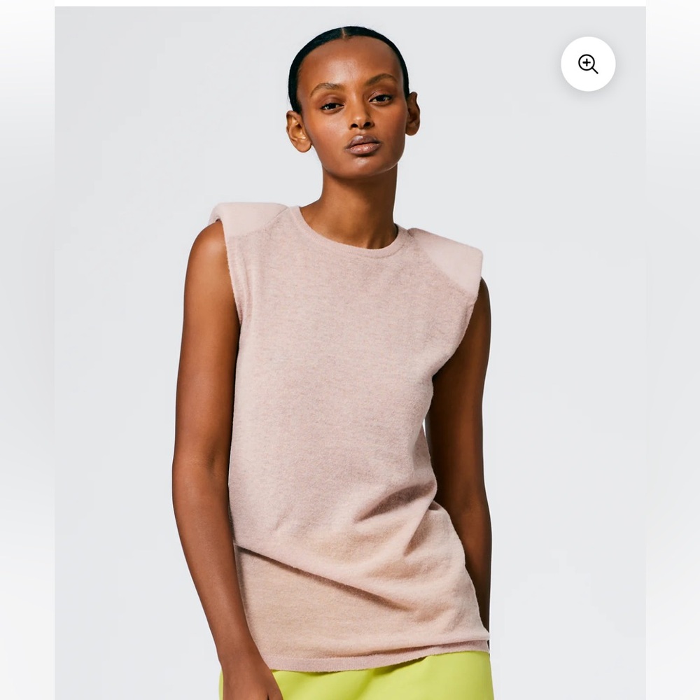 Tibi Skinlike Mercerized Wool Tube Tank